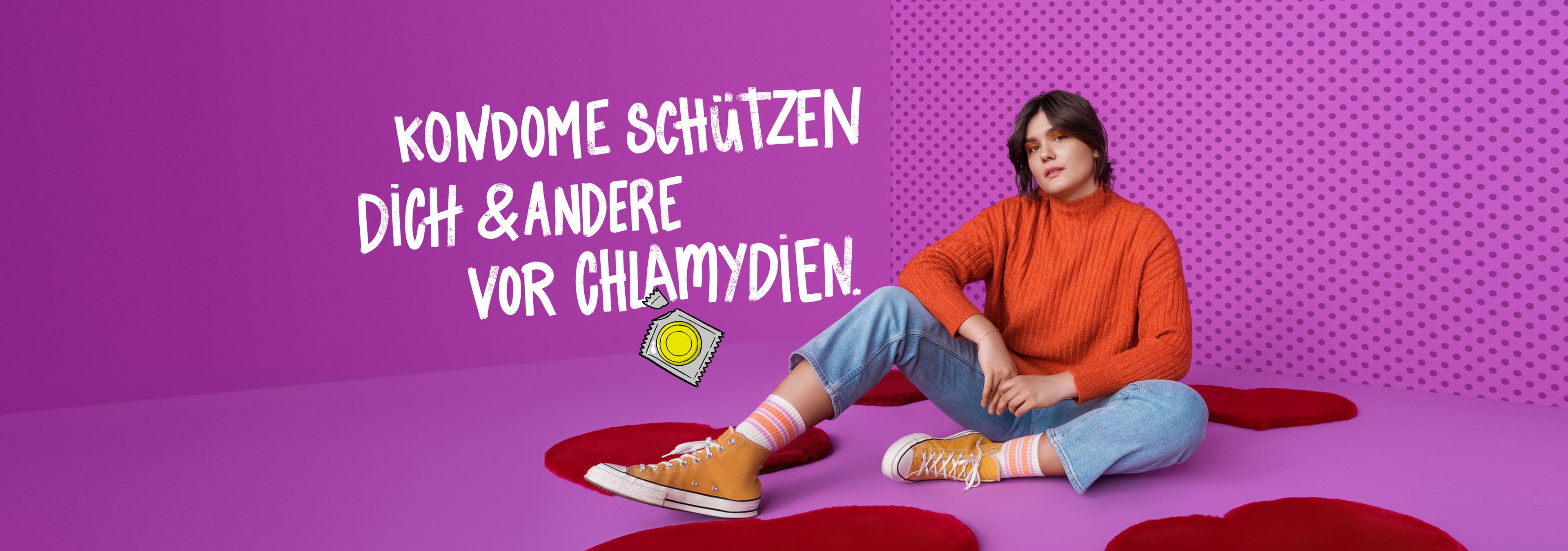 Kondome schützen dich und andere vor Chlamydien.